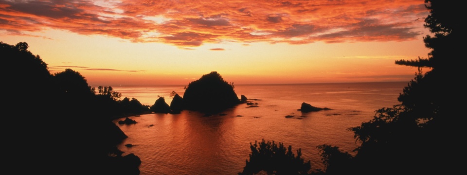 城原海岸　夕景
