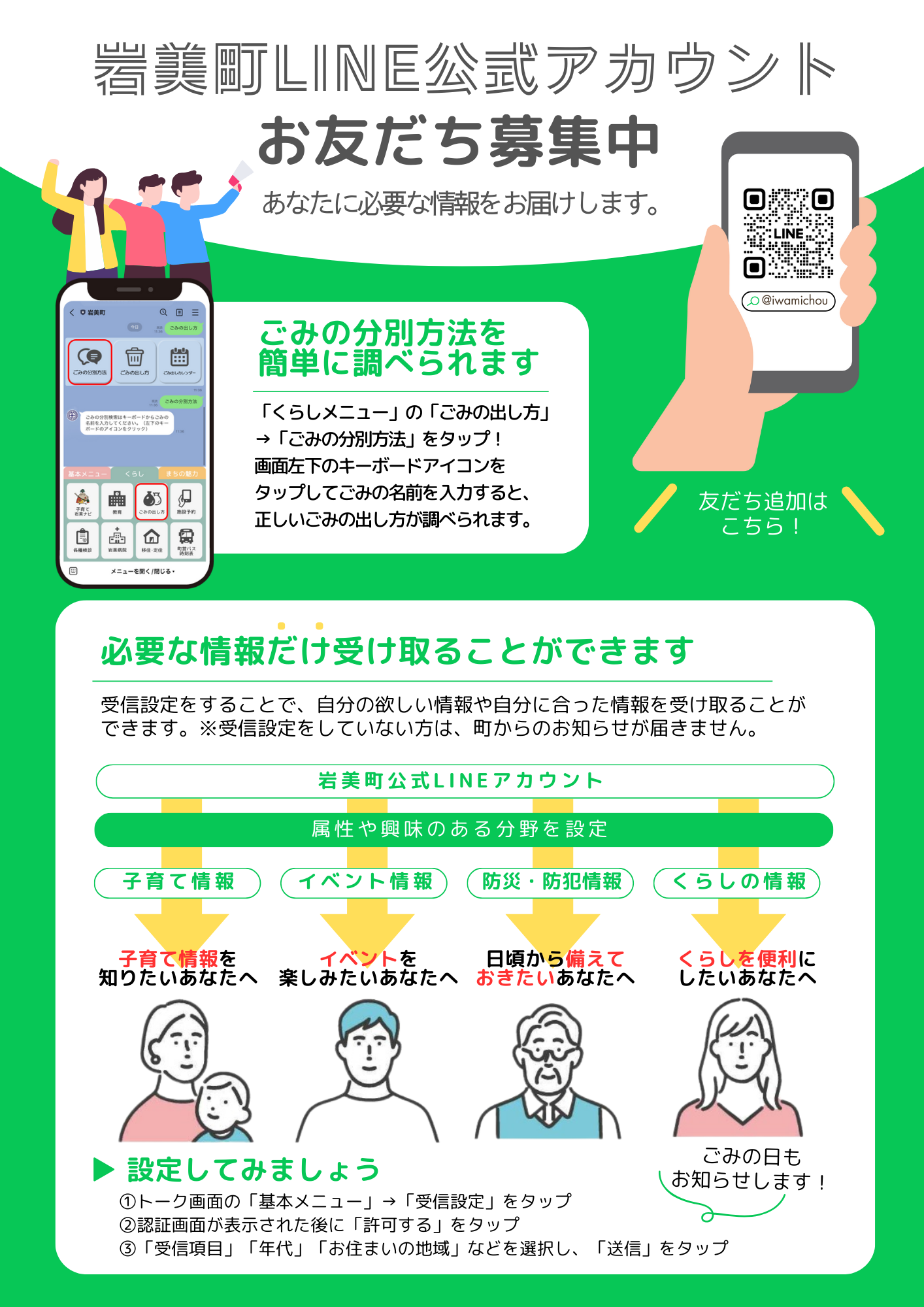 岩美町公式LINEアカウント